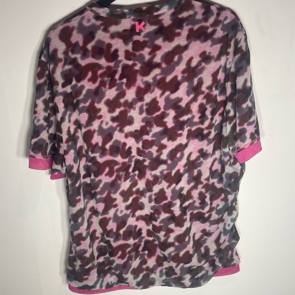 Kenzo Pink and Gray Camouflage Tee - Picture 4 of 4